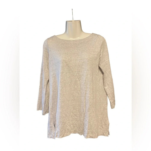 Eileen Fisher Micro Stripe Tunic Sweater Top - Picture 1 of 8